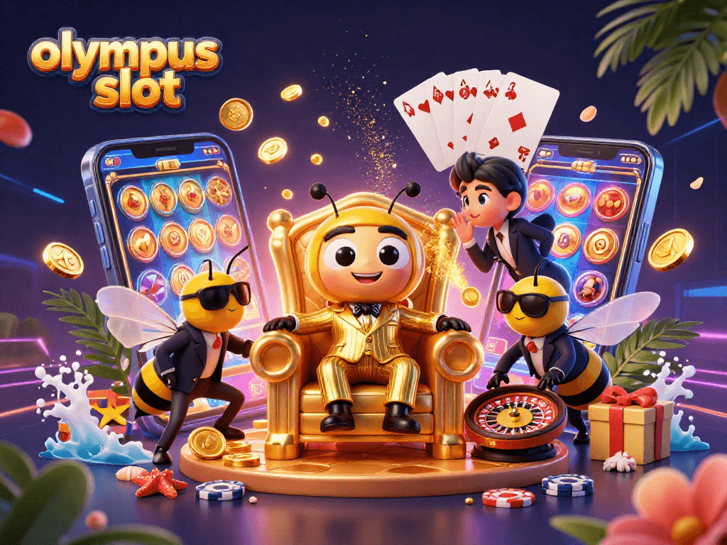 Menangkan jackpot di Olympus Slot dengan desain ilustrasi kasino yang menarik dan dinamis.