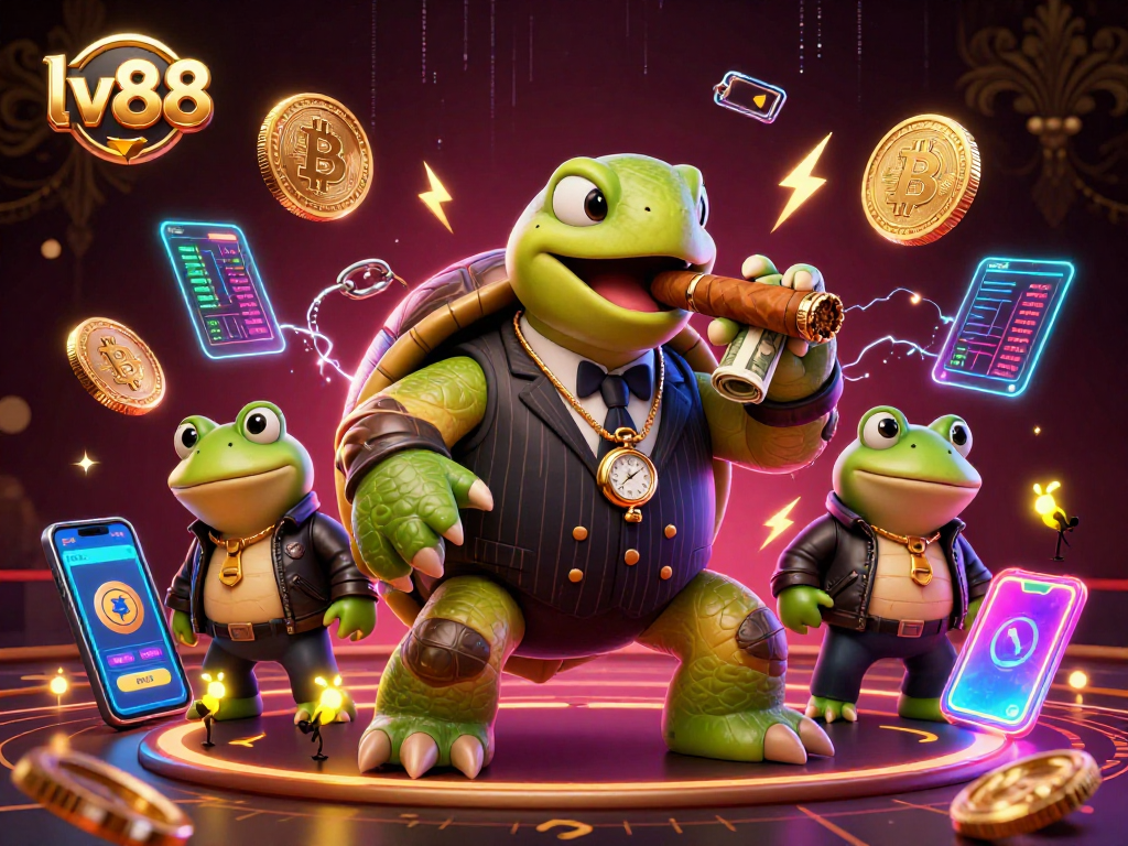 Experience thrilling betting action at lv88 with a dynamic casino scene featuring vibrant 3D characters.