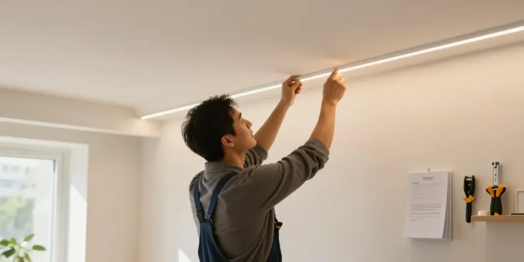 Instalare sina magnetica incastrata de un profesionist de încredere în serviciile locale.