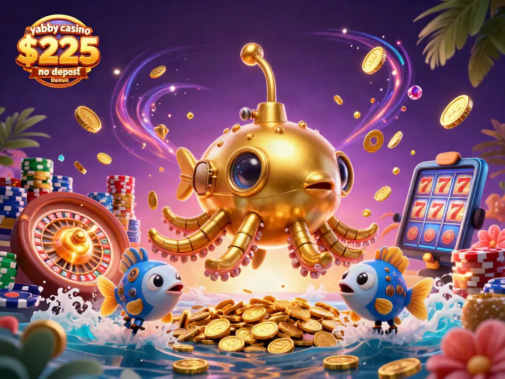 Activate the yabby casino $225 no deposit bonus for thrilling slot gameplay with vibrant casino elements.