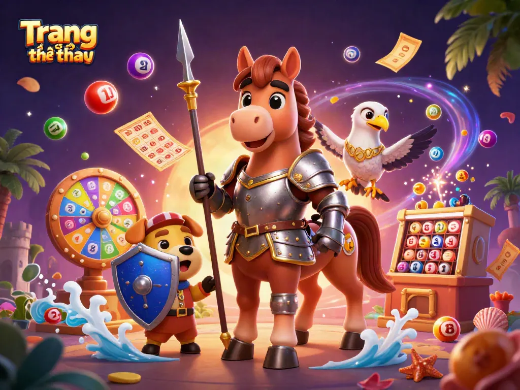 Experience Trang cá cược thể thao with this vibrant 3D digital illustration showcasing sports betting excitement.