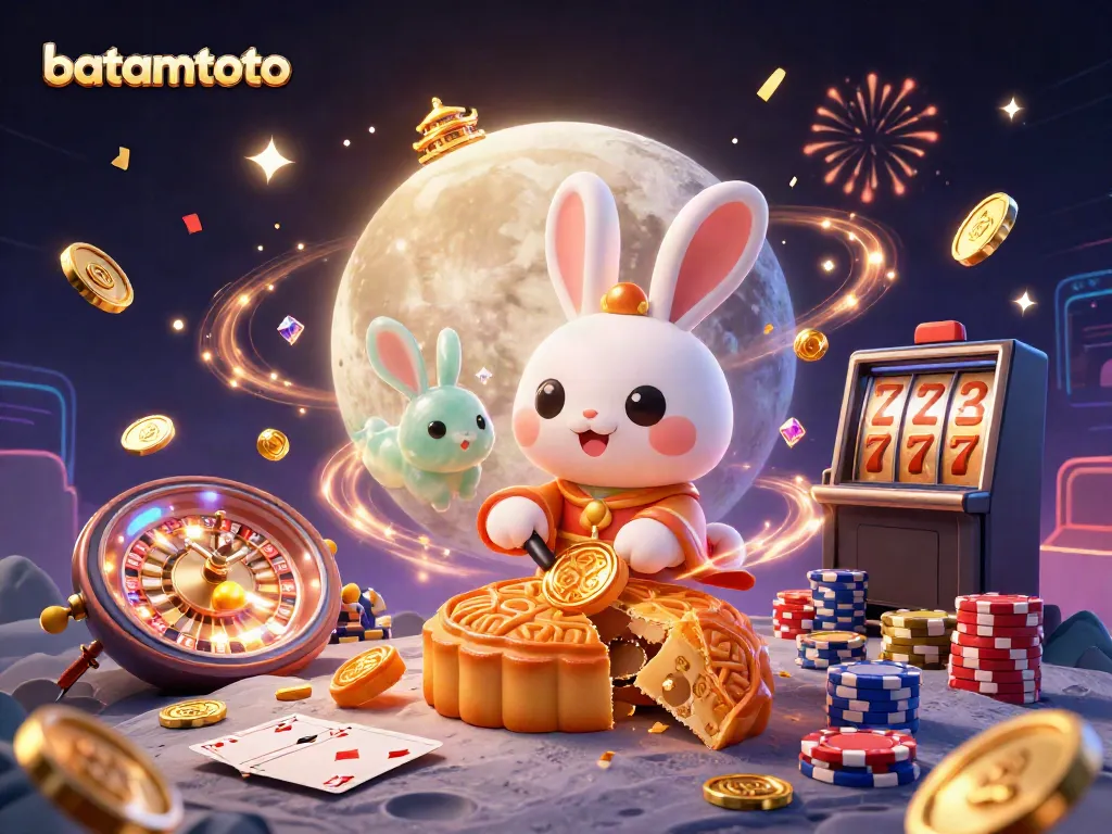 Engage with batamtoto's vibrant casino scene featuring lucky symbols and celebratory elements.