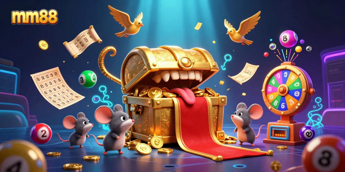 Engage with mm88 gaming thrills featuring a vibrant casino scene full of lottery excitement.