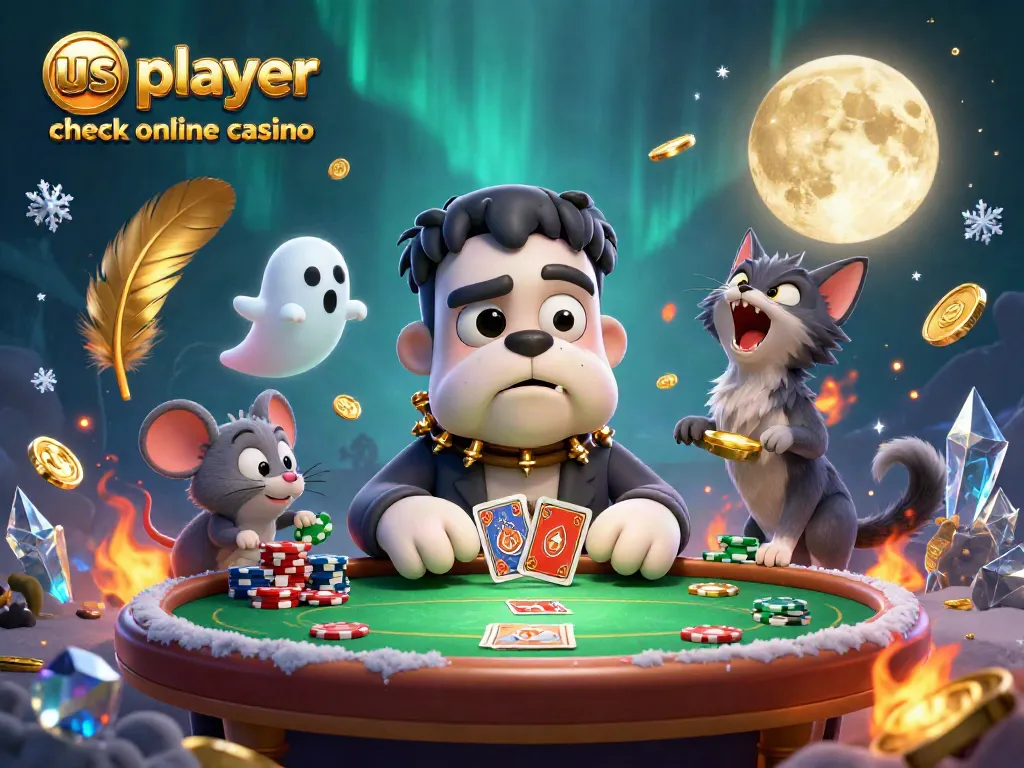 Experience the thrilling us player check online casino scene with a lively 3D cartoon poker game.