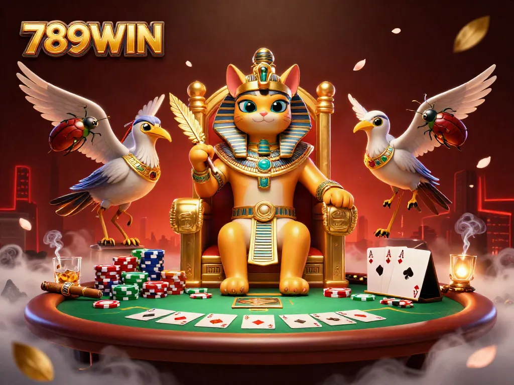 Experience excitement with the 789WIN promotional casino illustration showcasing vibrant gaming elements