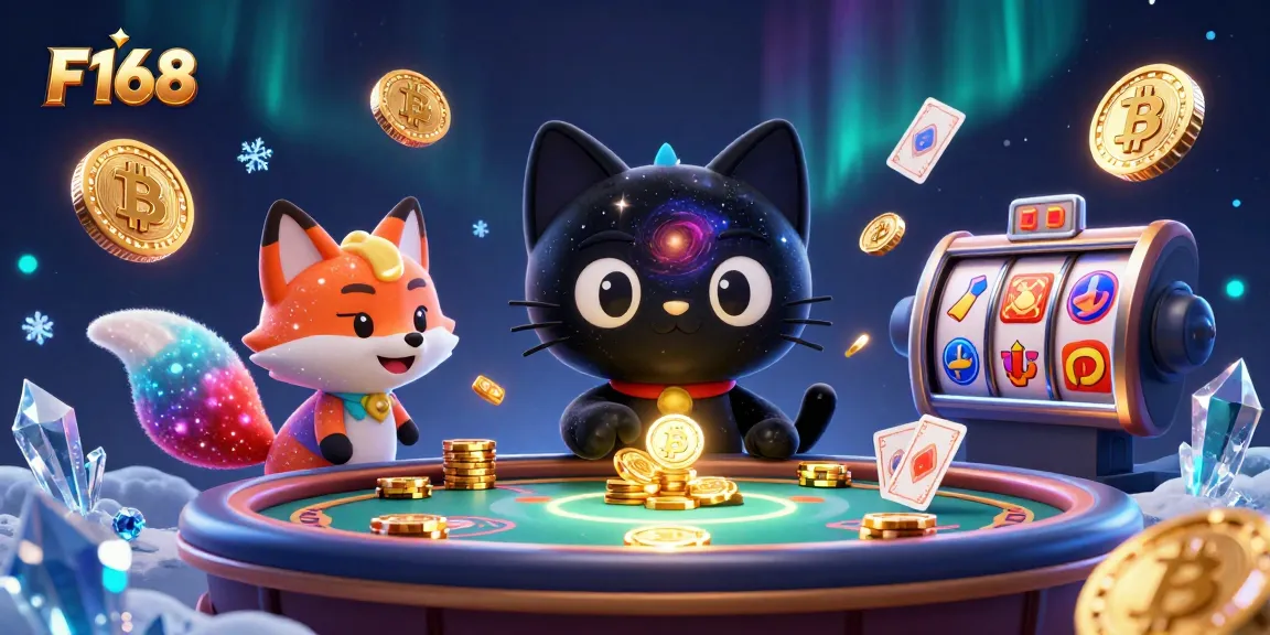 Experience the excitement of F168 with captivating cosmic casino elements attracting players to win big.