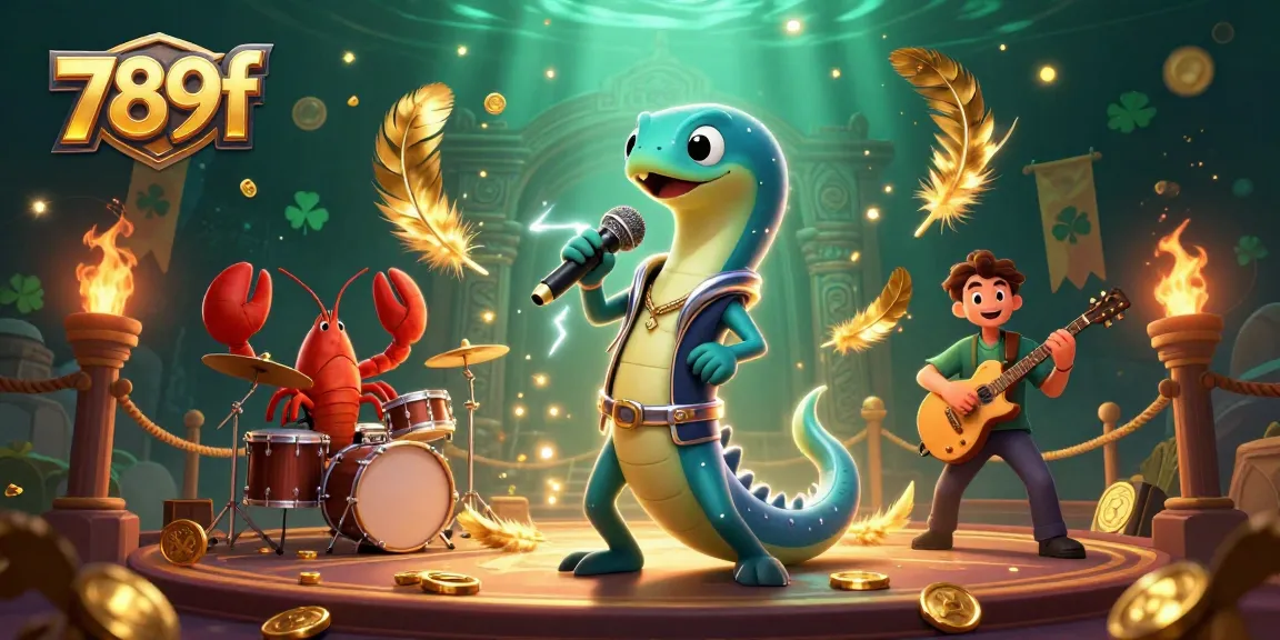 Experience the thrilling vibe of 789f with a DJ eel and energized casino scene.