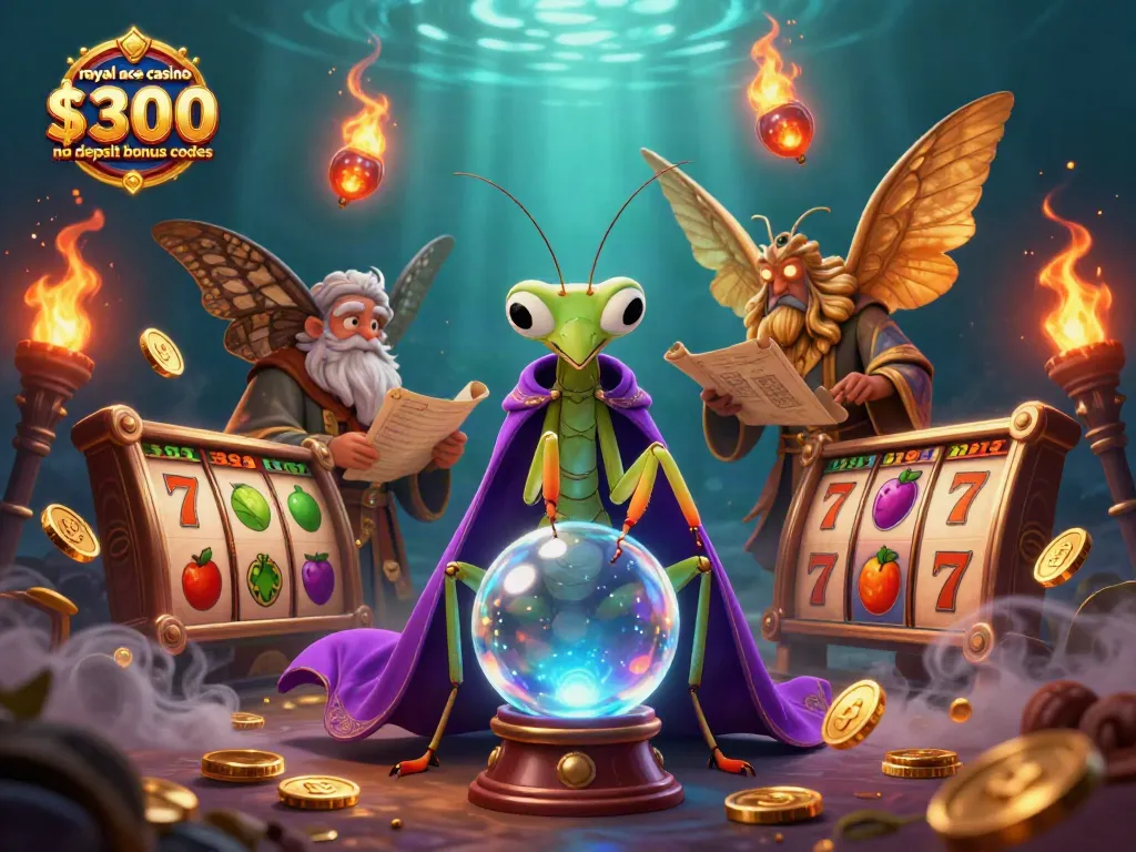 Claim your rewards with royal ace casino $300 no deposit bonus codes in this engaging 3D casino illustration.
