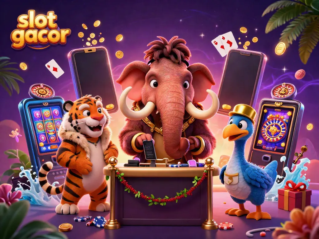 Slot gacor, melihat bouncer mamut bersiap memeriksa identitas pengunjung VIP di kasino yang memukau.
