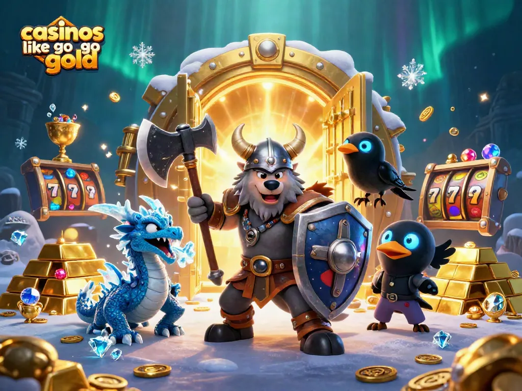 Play slots like Go Go Gold and win with excitement in vibrant 3D illustration
