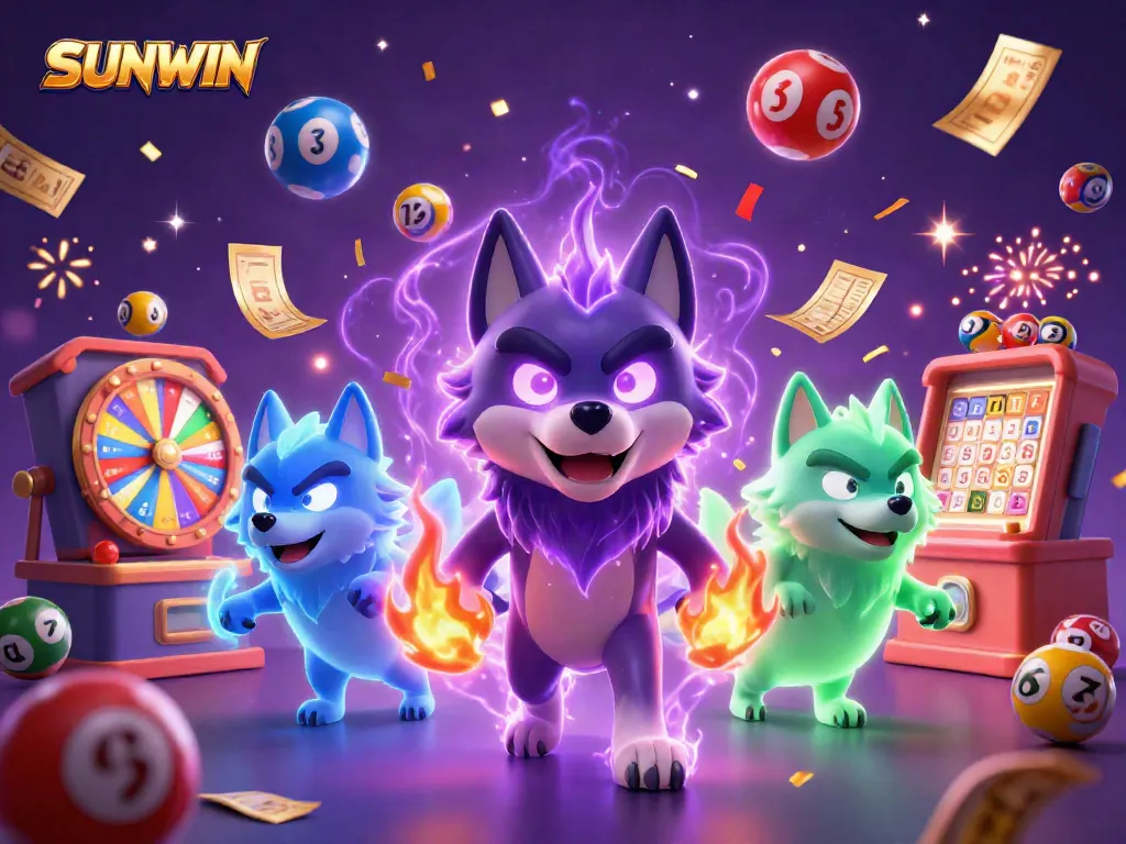 SUNWIN showcases a thrilling gambling experience with dynamic lottery elements, engaging players in a vibrant casino atmosphere.