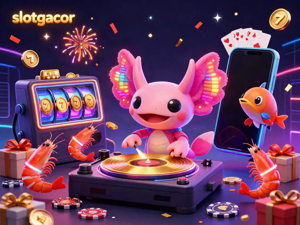 Engage with slotgacor in an electrifying underwater party featuring vibrant characters and dynamic slot elements.