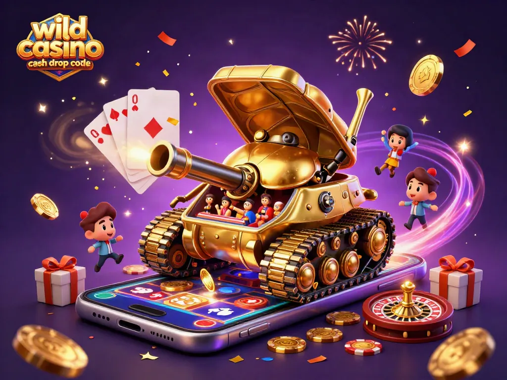 Claim your wild casino cash drop code with exciting gaming elements and vibrant action.