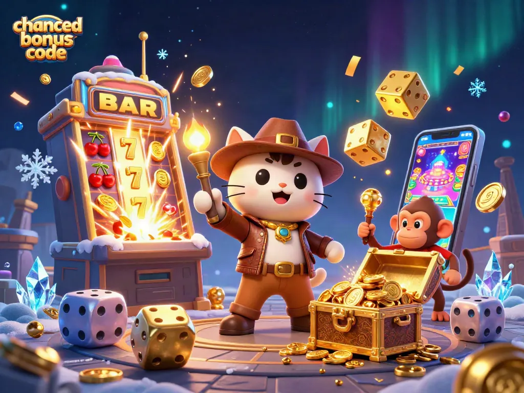 Unlock free coins with the chanced bonus code in a thrilling casino adventure.