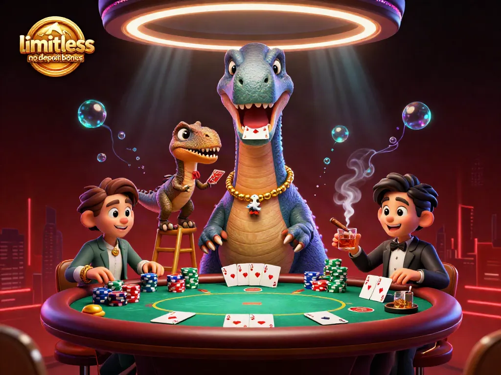 Experience the thrill of limitless no deposit bonus offers at a vibrant casino scene.