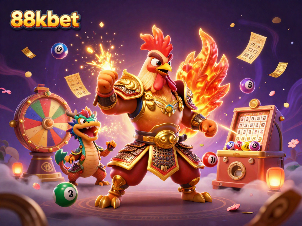 Experience the electrifying action at 88kbet with fighting roosters and dragon hatchlings.