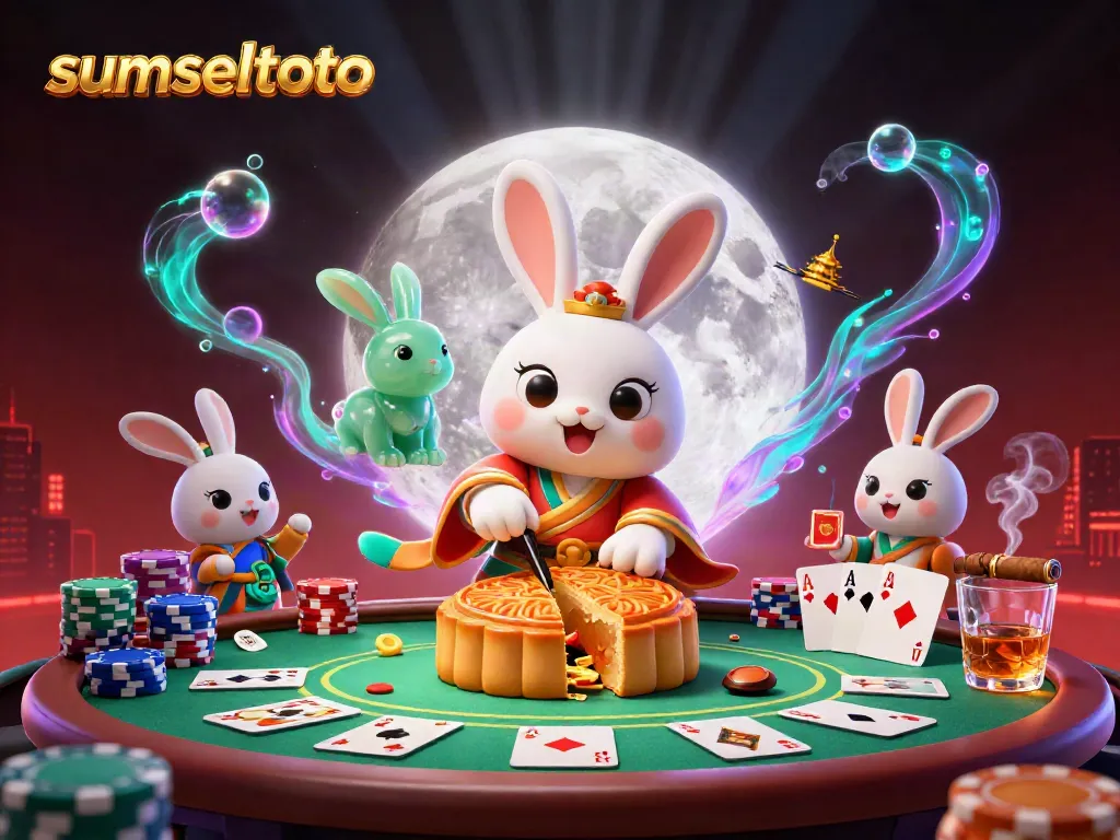 Engage with the thrilling world of sumseltoto in this vibrant 3D illustration featuring royalty and poker excitement.